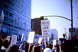 Anti-Vietnam War protest. Vancouver, B.C., Canada. 1968.