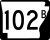 Highway 102B marker