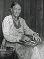 Aunt Cord Ritchie (Cordelia Everidge Ritchie), basketmaker
