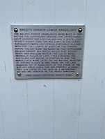 Bailey's Harbor Lower Range Light plaque.