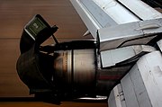 737-200型機の逆噴射装置（スラストリバーサ）