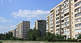 Soviet-era apartment blocks