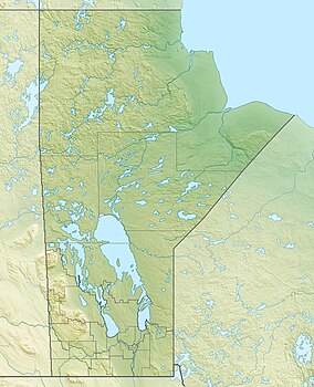Map showing the location of Burge Lake Provincial Park