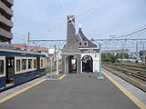 風車小屋風の銚子電鉄旧駅舎（2005年5月）