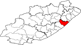 Municipalità locale di Mbhashe – Mappa