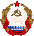 Coat of arms of the Latvian Soviet Socialist Republic