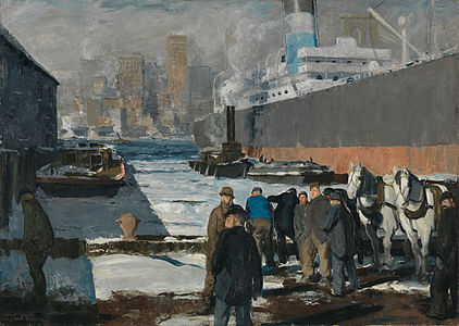 Men of the Docks, by George Bellows