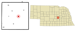 Location of St. Paul, Nebraska
