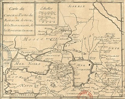 Carte du Capchac Partie du Royaume de Gete