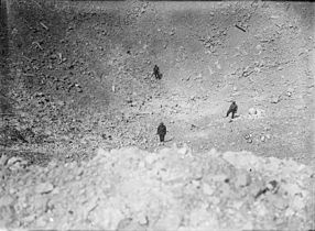 La Boisselle mine crater, August 1916 (IWM Q 912)