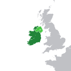 Localização de Irlanda