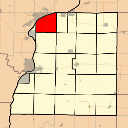 Location in Hancock County