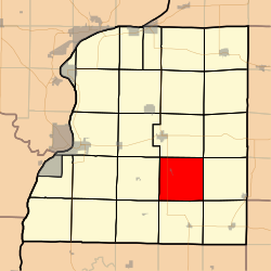 Location in Hancock County