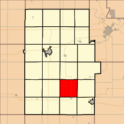 Location in Dickinson County