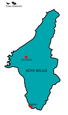 Localisation de District de Kota Belud