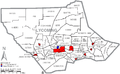 Map of Lycoming County, Pennsylvania USA and locator maps of all of its Townships, Boroughs, and Cities (54 maps total)