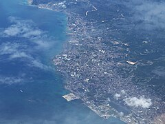 Metro Cebu south from air