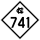 North Carolina Highway 741 marker