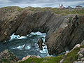 Le falesie nei pressi del capo Bonavista