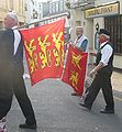 דגלים נורמנדיים בפסטיבל השפה הנורמנית בג'רזי