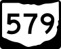 State Route 579 marker