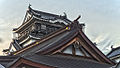 Detalle del castillo de Okazaki