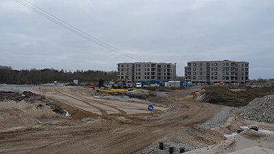 Construction de nouveaux bâtiments résidentiels à Paevälja, 2020