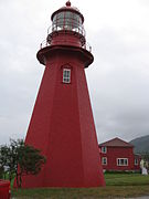 Le phare de la Martre en Gaspésie au Québec.