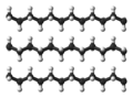 « Gros plan » sur un cristallite de polyéthylène.