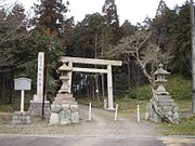 日本岐阜坂祝神社的神明鳥居