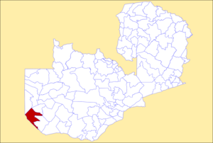 District location in Zambia