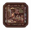 Square dish, Qing dynasty, Kangxi era (1662–1722)