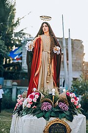 Processional Statue Image of St. Mary of Bethany in Milaor, Camarines Sur