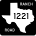 Ranch to Market Road 1221 marker