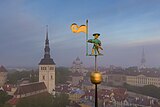 Old Thomas weather vane at the Tallinn Town Hall