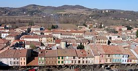 Vista de Mirepoix a partir da catedral