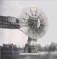 Image 58Charles F. Brush's windmill of 1888, used for generating electric power. (from Wind power)