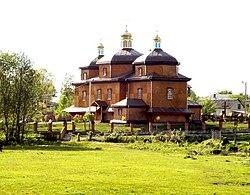 Wooden church of Nativity of the Theotokos in Verbliany, built in the 19th century