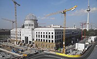 Humboldt Forum durante su construcción el 31 de agosto de 2015