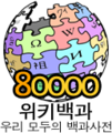 80 000 articles on the Korean Wikipedia (2008)