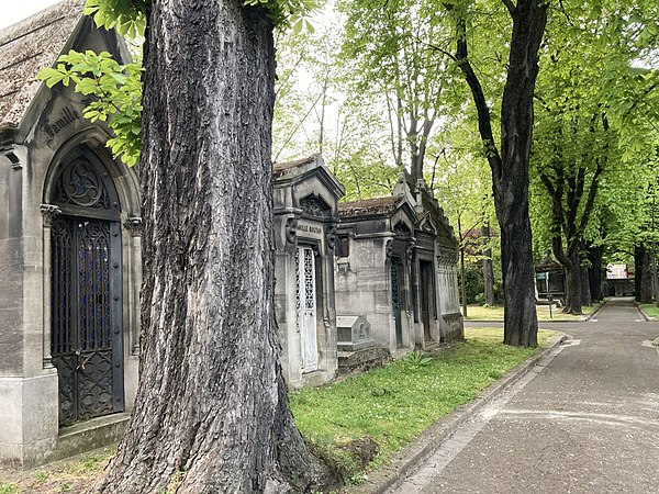 Une allée du cimetière.