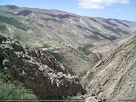 سرچشمه رودخانه اترک در روستای یدک قوچان