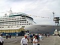 Image 10MV Aurora (2000) berthed adjacent to the Gibraltar Cruise Terminal at the Western Arm of the North Mole (from Transport in Gibraltar)