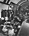 Image 29An air raid shelter in a London Underground station during The Blitz.