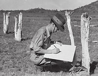 Captain (later Major) Jim McAllester, 2/1st Australian Chemical Warfare Laboratory