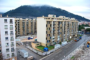 Démolition de l'ilot Saint-Pierre en janvier 2010.