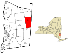 Location of Amenia, New York