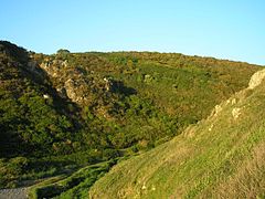 La vallée du Lude à Carolles, au sud-ouest.