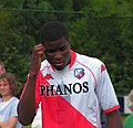 Francis Dickoh als Spieler des niederländischen Fußballclubs FC Utrecht im Juni 2009