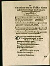 First print of the hymn in 1599